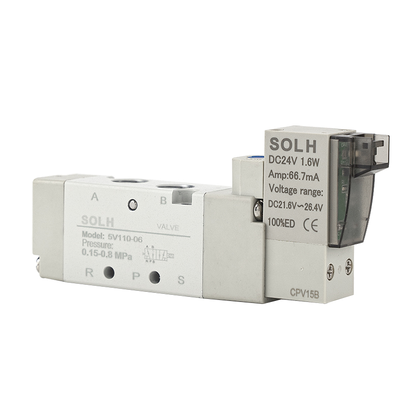 5V serieko balbula solenoide | 5/2 eta 5/3 Bidea