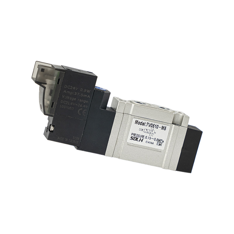 7V serieko balbula solenoide (5/2 bide eta 5/3 bide)